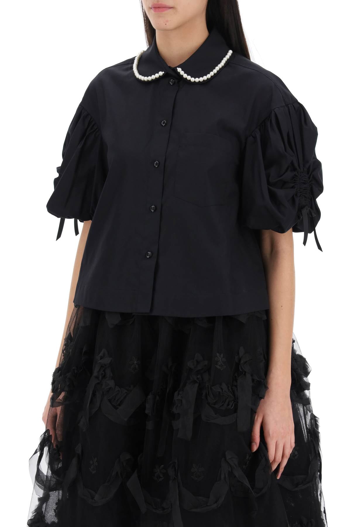 Simone Rocha Simone rocha puff sleeve boxy shirt