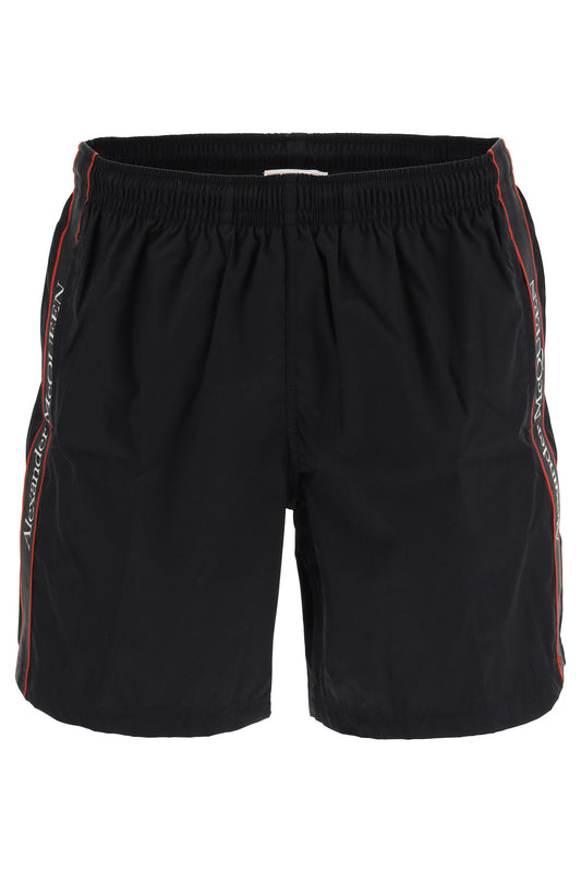 Alexander Mcqueen Alexander mcqueen swimtrunks with logo selvedge