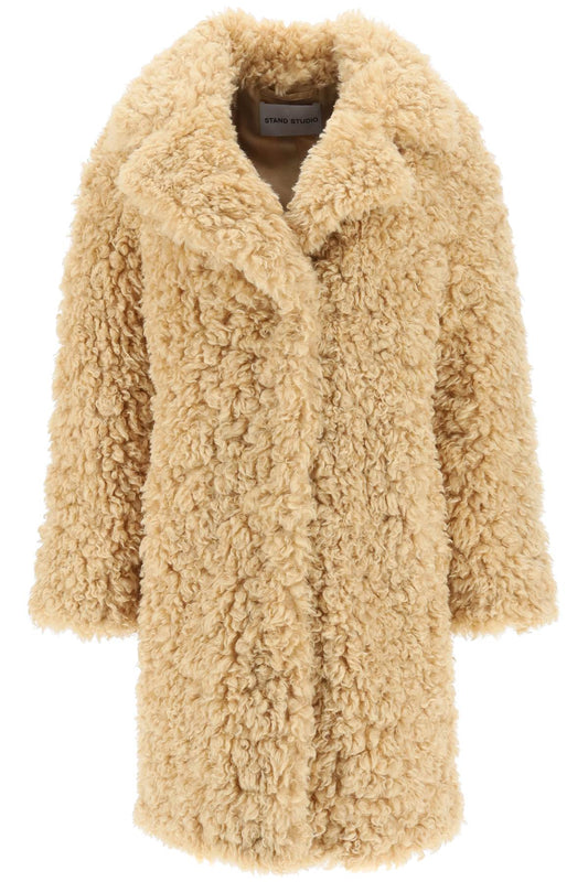 Stand Studio Stand studio 'camille' faux fur cocoon coat