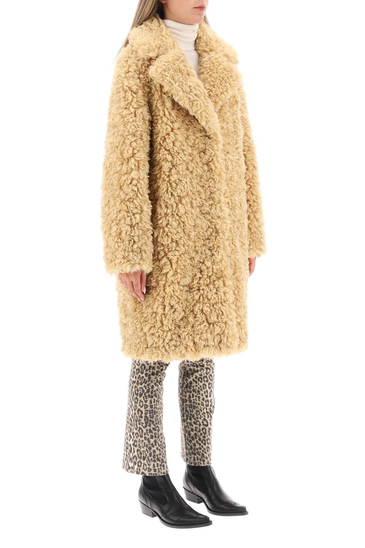 Stand Studio Stand studio 'camille' faux fur cocoon coat