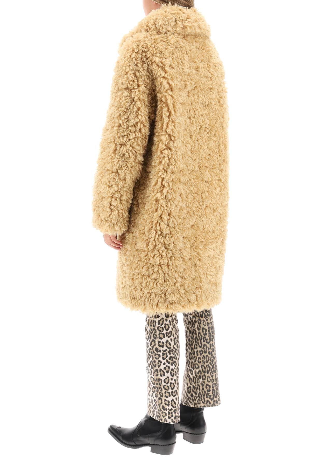 Stand Studio Stand studio 'camille' faux fur cocoon coat