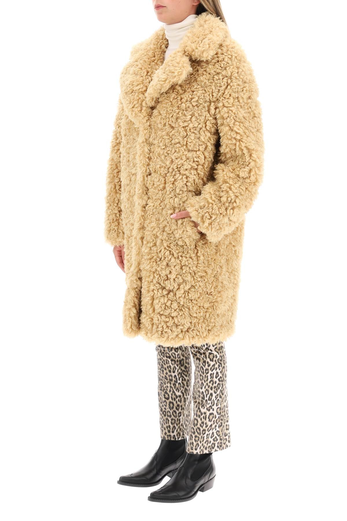 Stand Studio Stand studio 'camille' faux fur cocoon coat