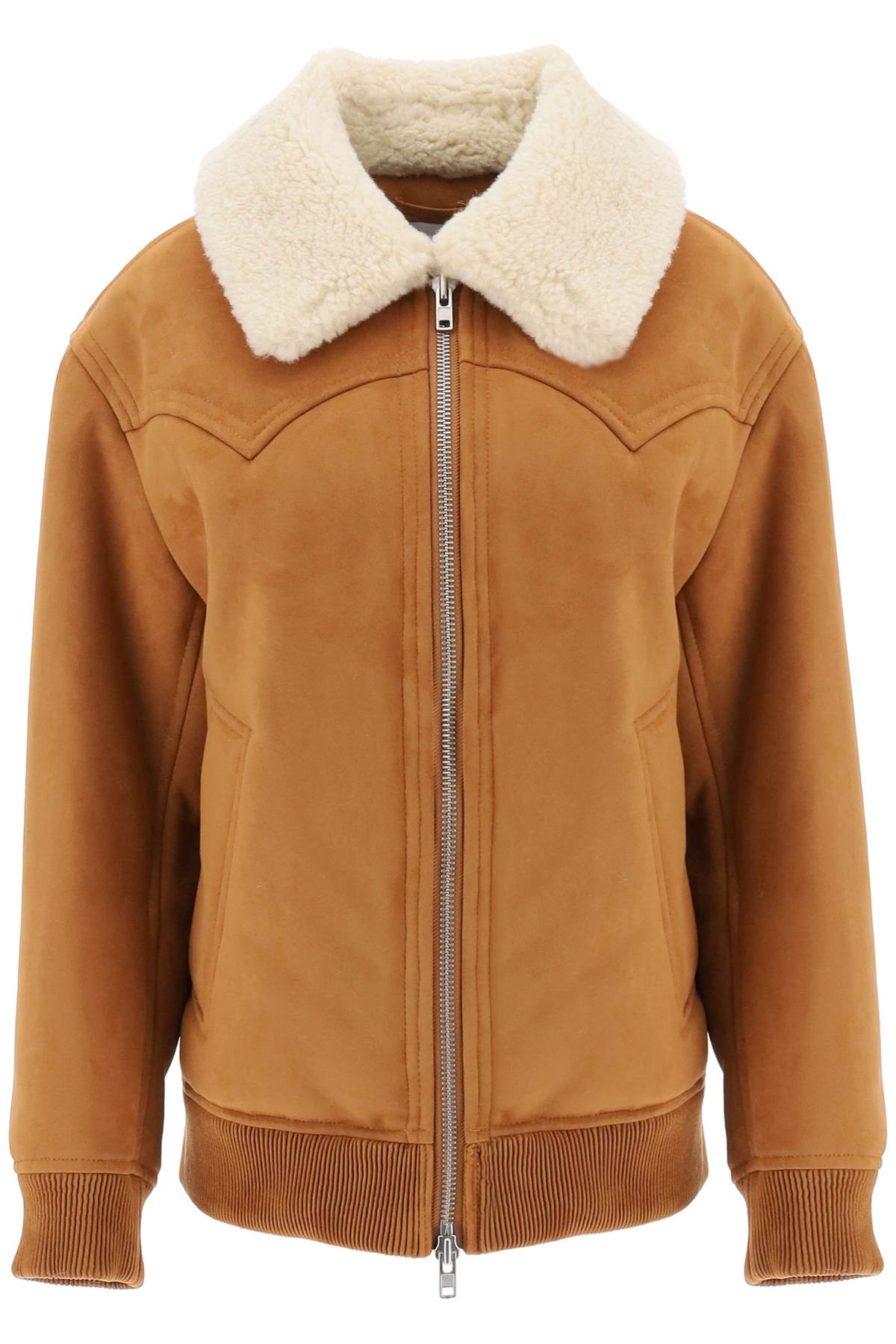 Stand Studio Stand studio lillee eco-shearling bomber jacket