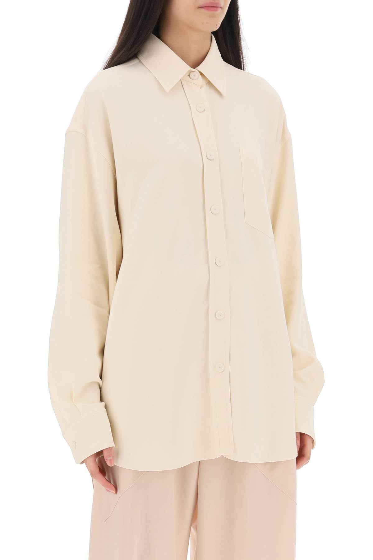 Stella McCartney Stella mccartney oversized shirt in crepe jersey