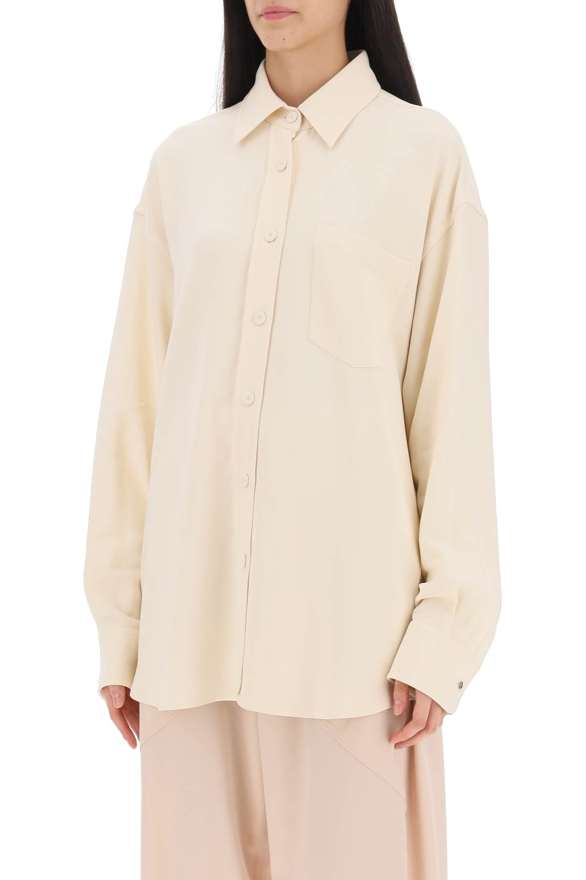 Stella McCartney Stella mccartney oversized shirt in crepe jersey