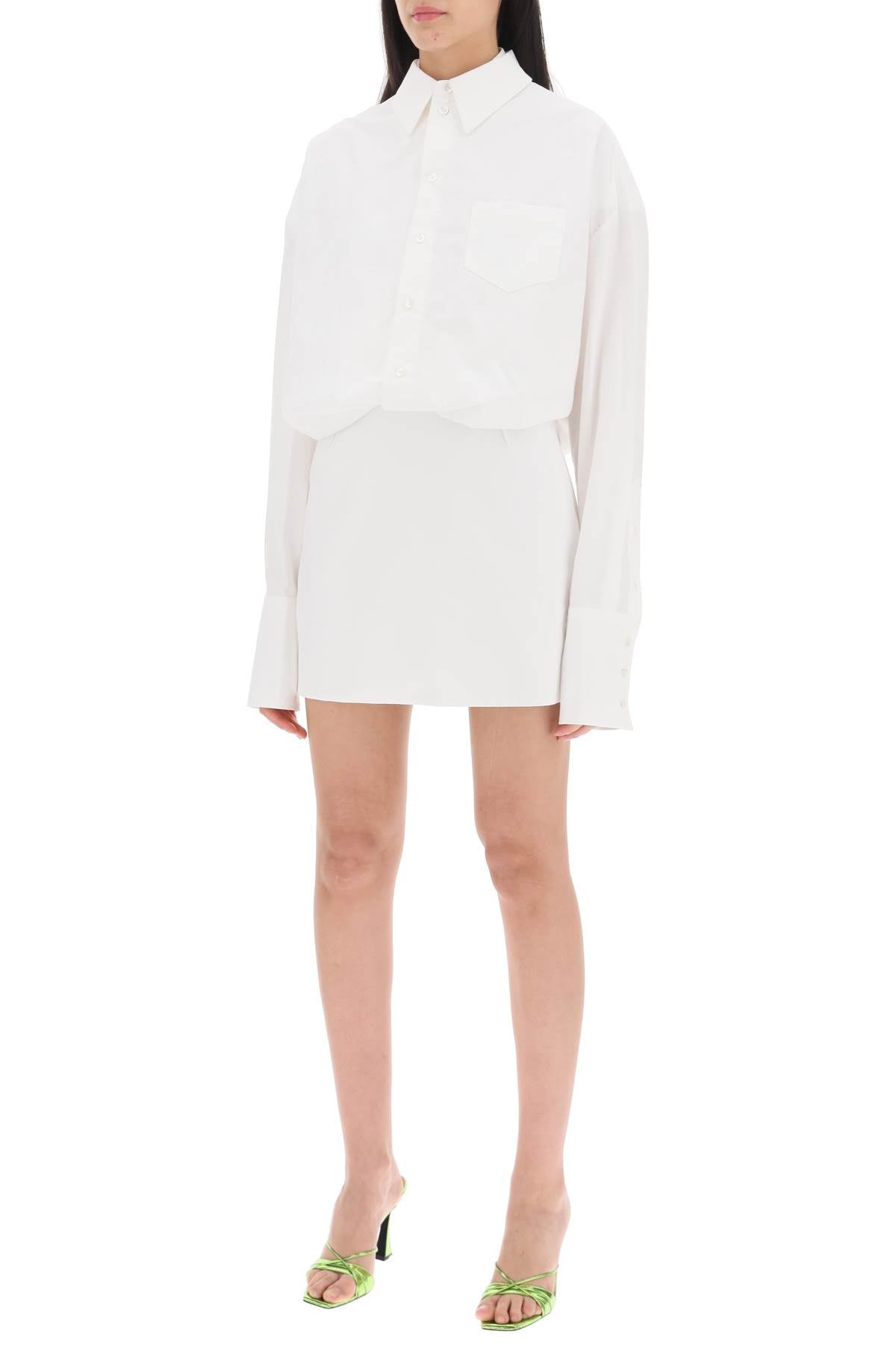 INTERIOR Interior nuno mini shirt dress