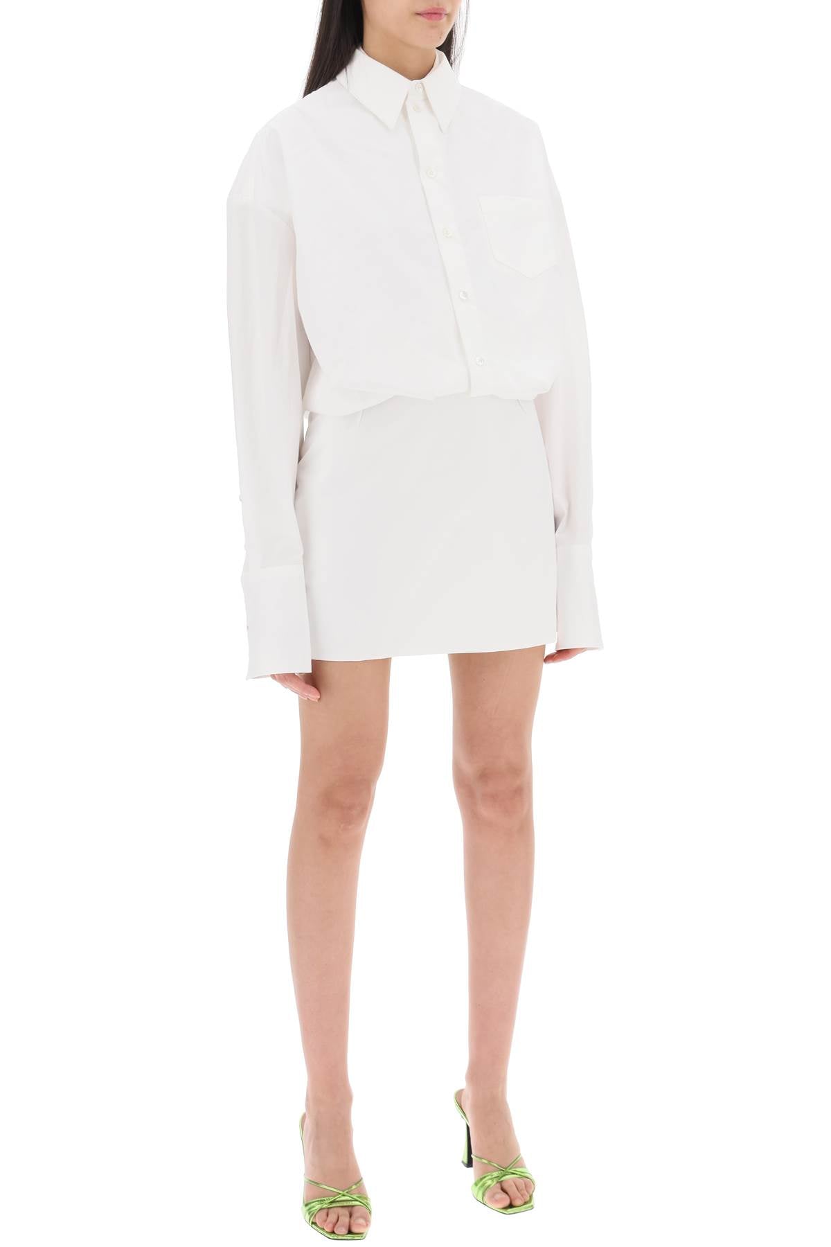 INTERIOR Interior nuno mini shirt dress