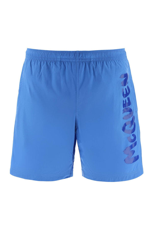 Alexander Mcqueen Alexander mcqueen graffiti swim trunks