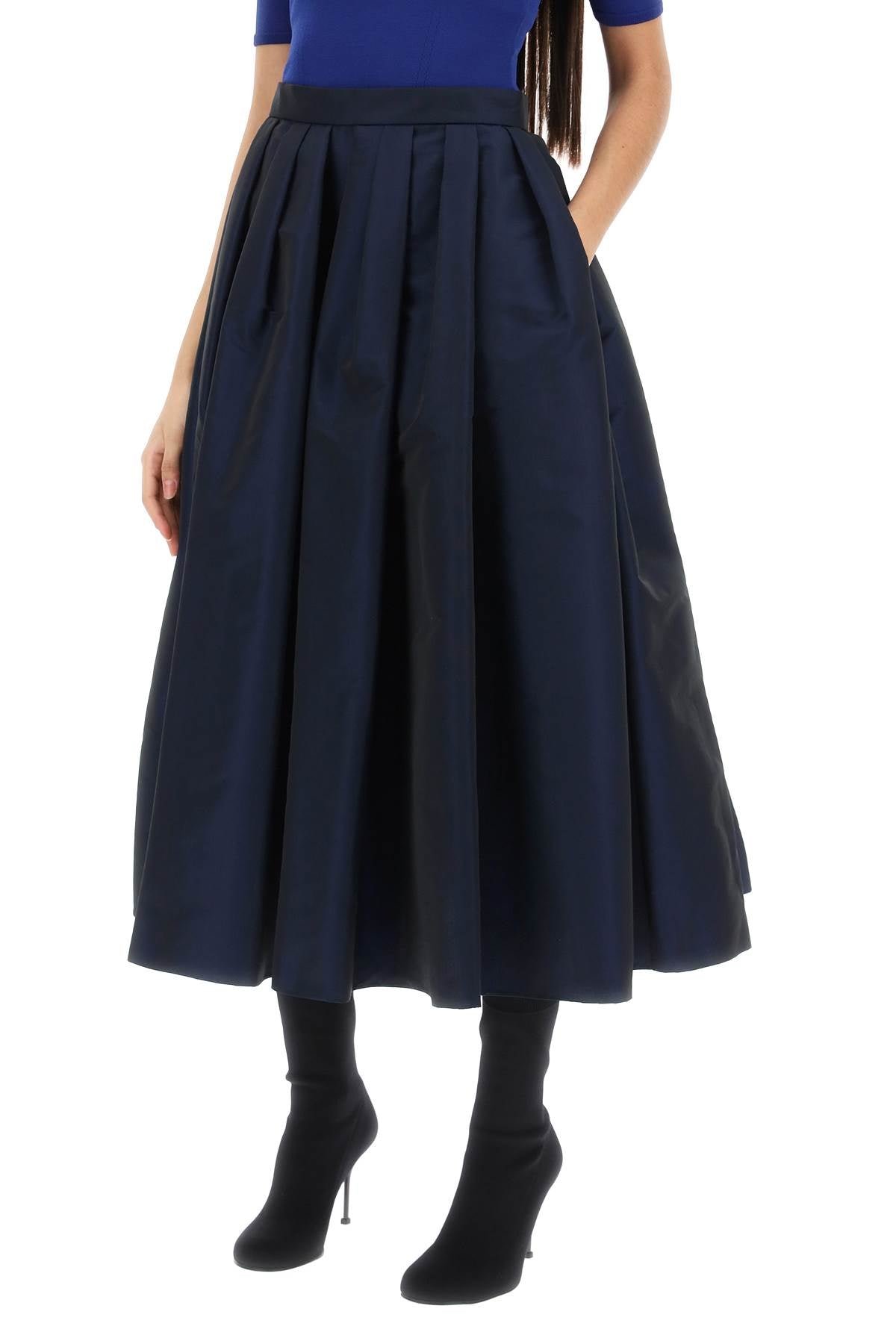 Alexander Mcqueen Alexander mcqueen circular skirt in polyfaille