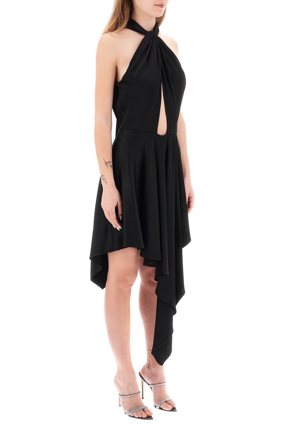 Stella McCartney Stella mccartney asymmetrical dress with halterneck