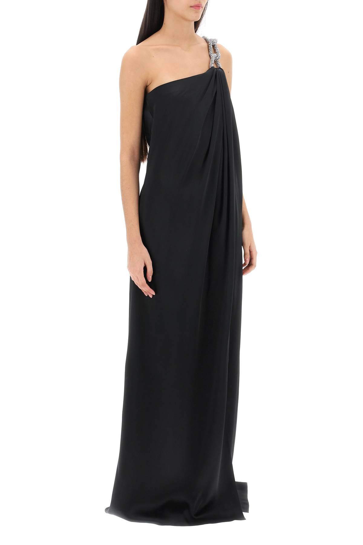 Stella McCartney Stella mccartney one-shoulder dress with falabella chain