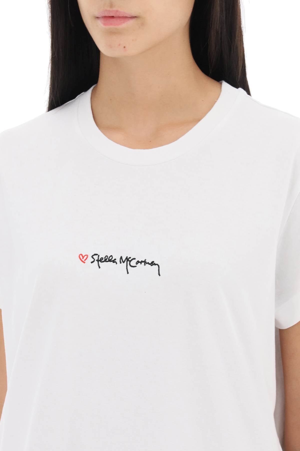 Stella McCartney Stella mccartney t-shirt with embroidered signature