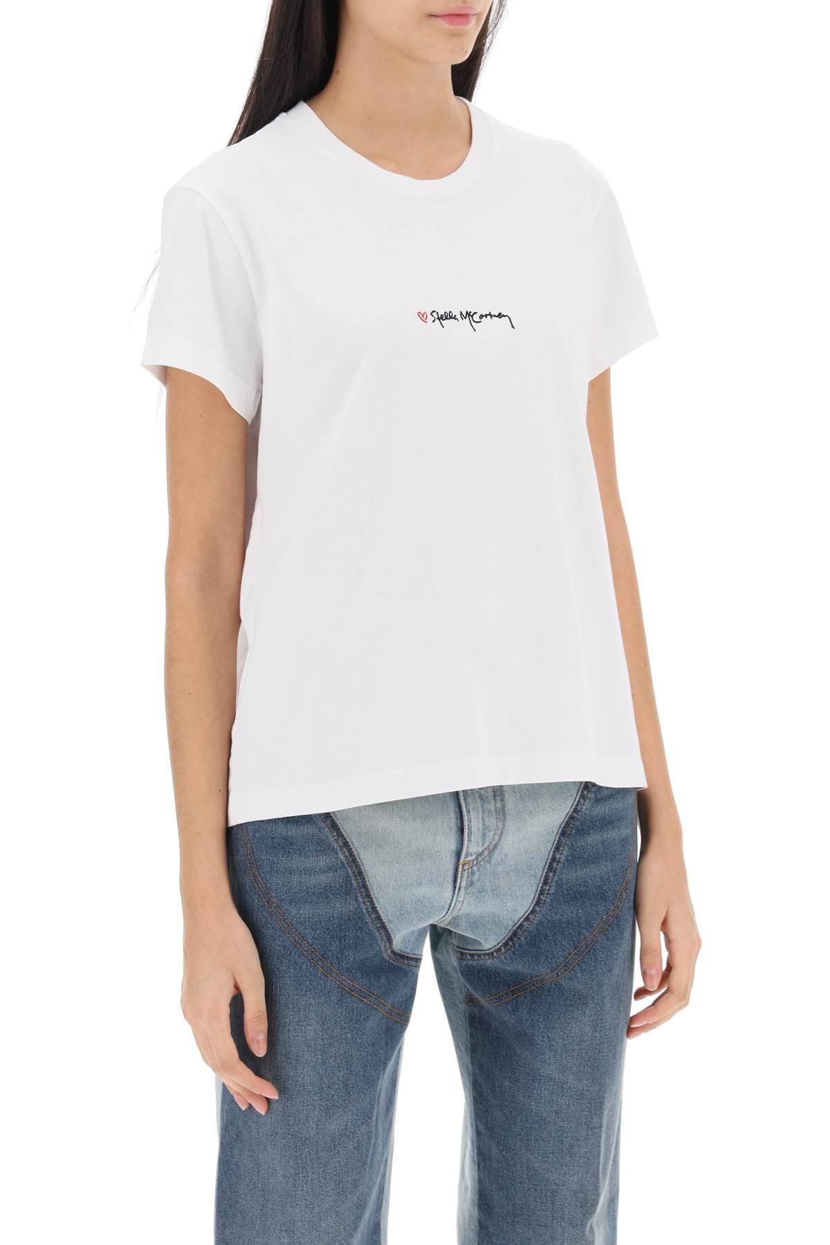 Stella McCartney Stella mccartney t-shirt with embroidered signature