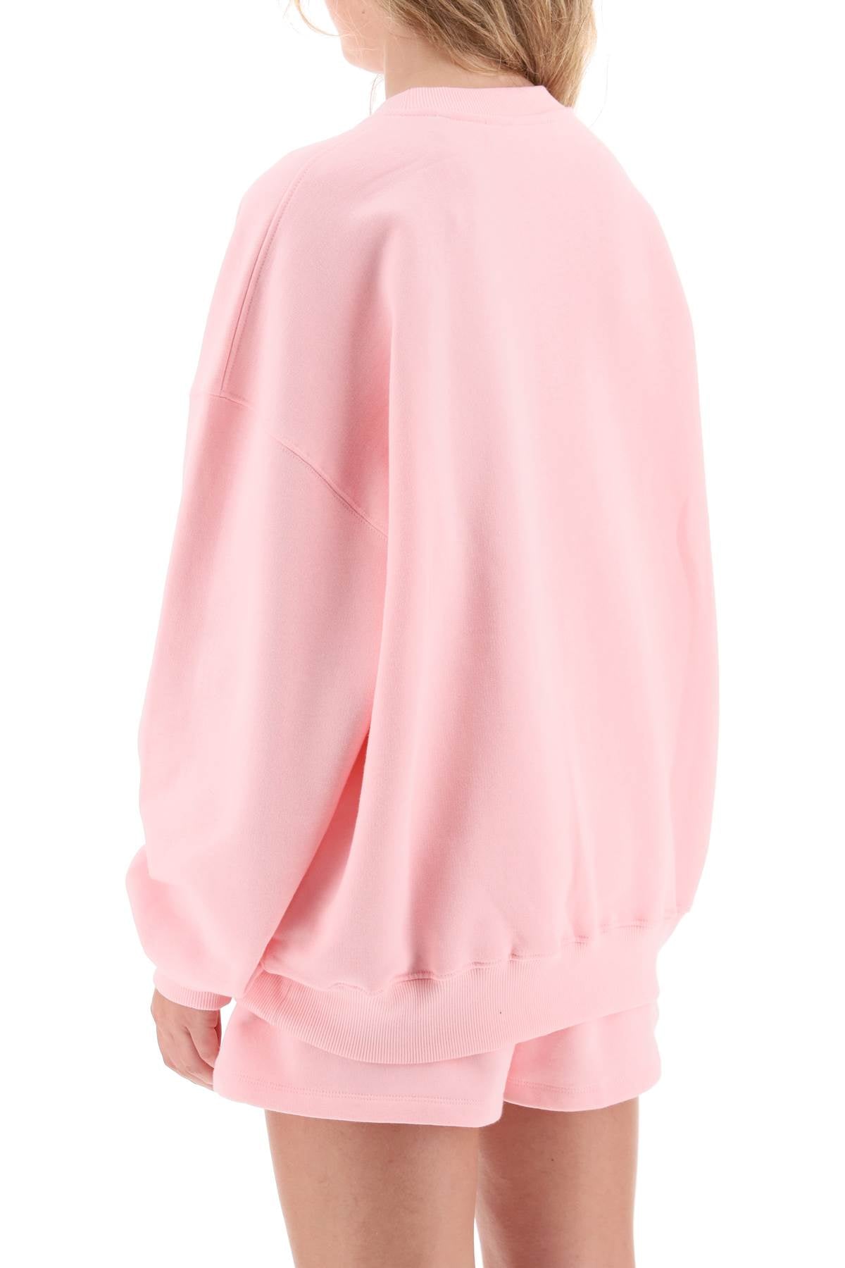 Rotate Rotate crew-neck sweatshirt with rhinestone-studded maxi logo