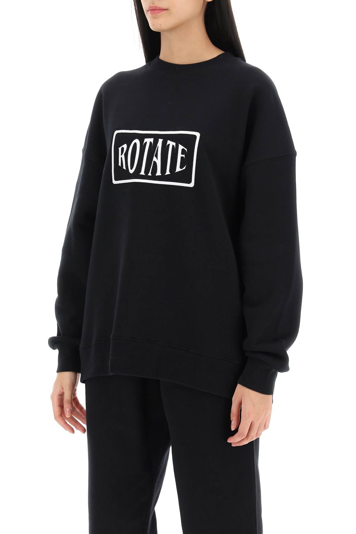 Rotate Rotate crew-neck sweatshirt with logo embroidery