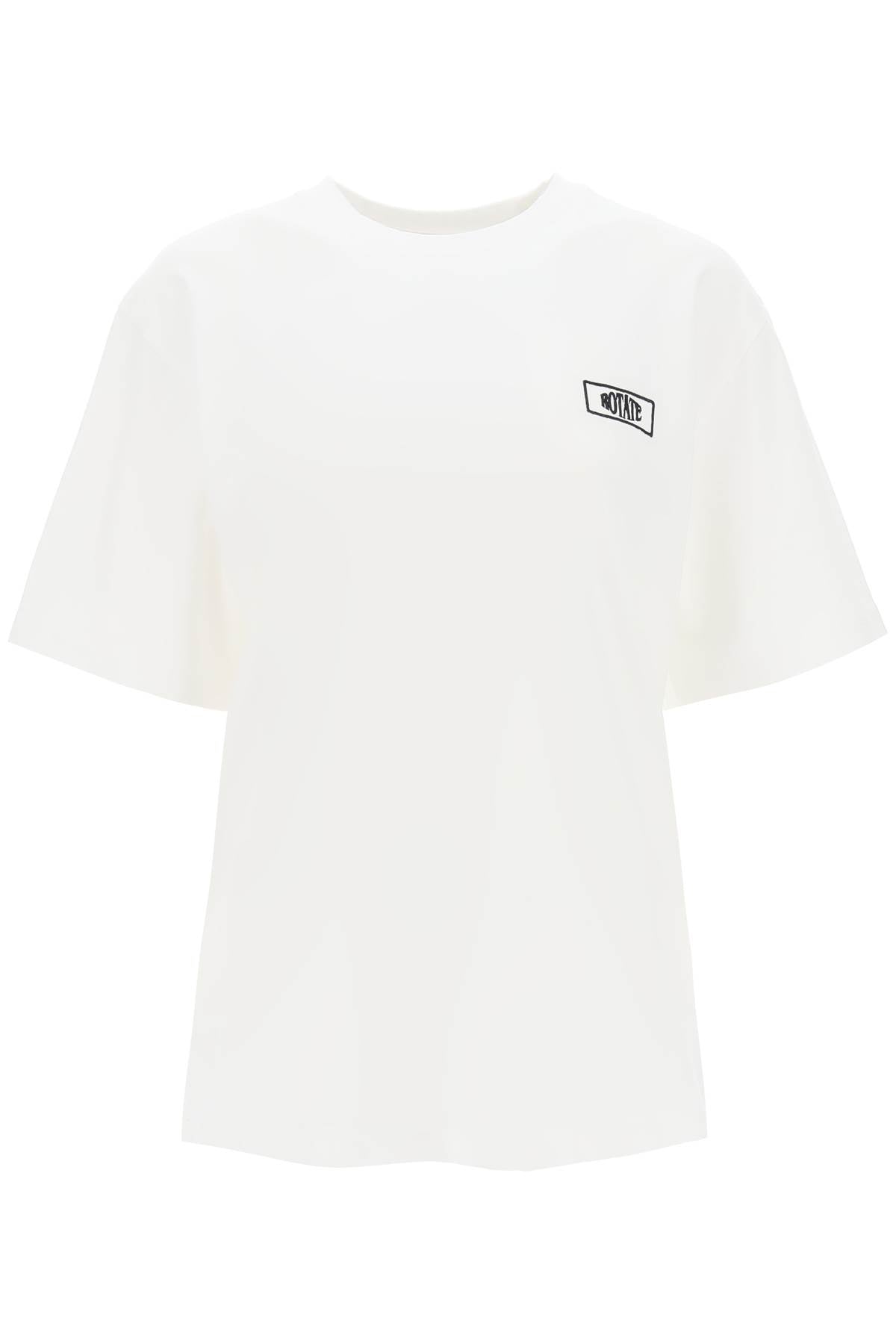 Rotate Rotate t-shirt with logo embroidery