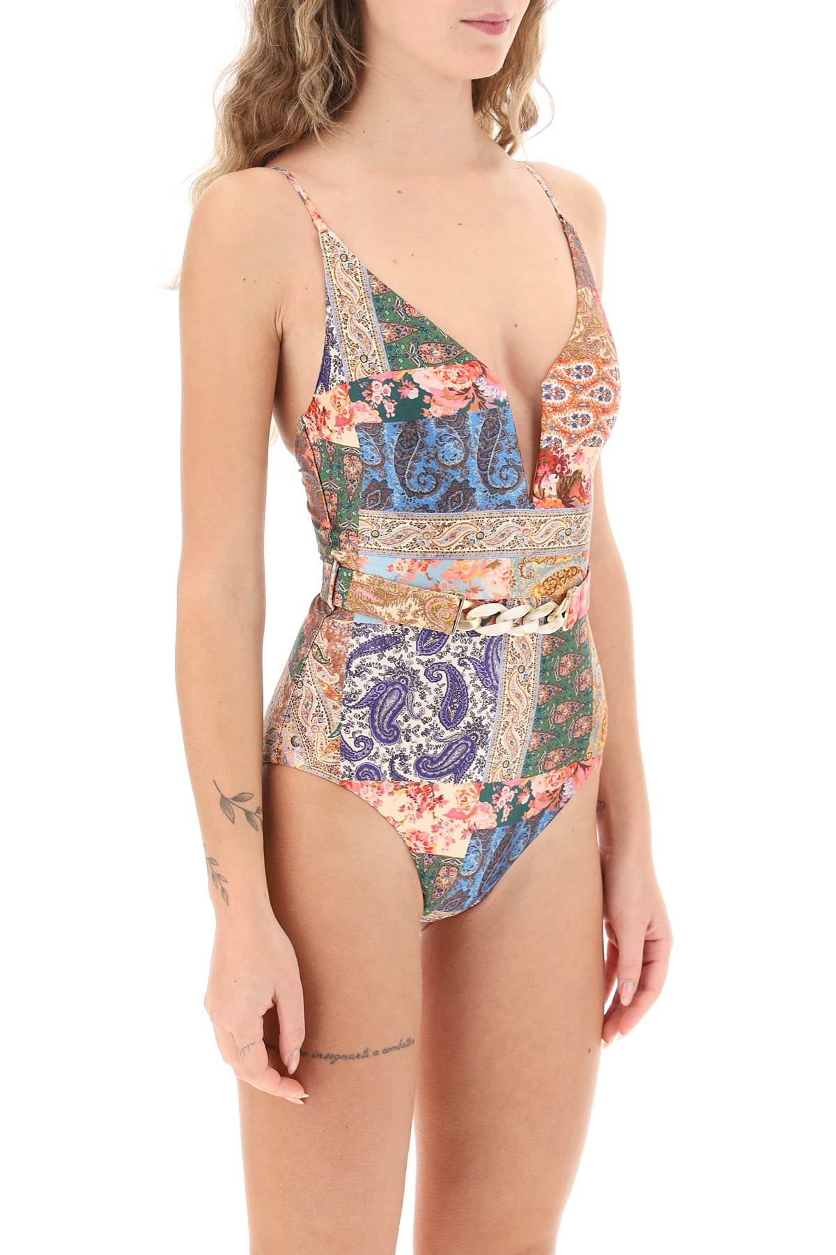 Zimmermann Zimmermann devi plunge one-piece swimsuit