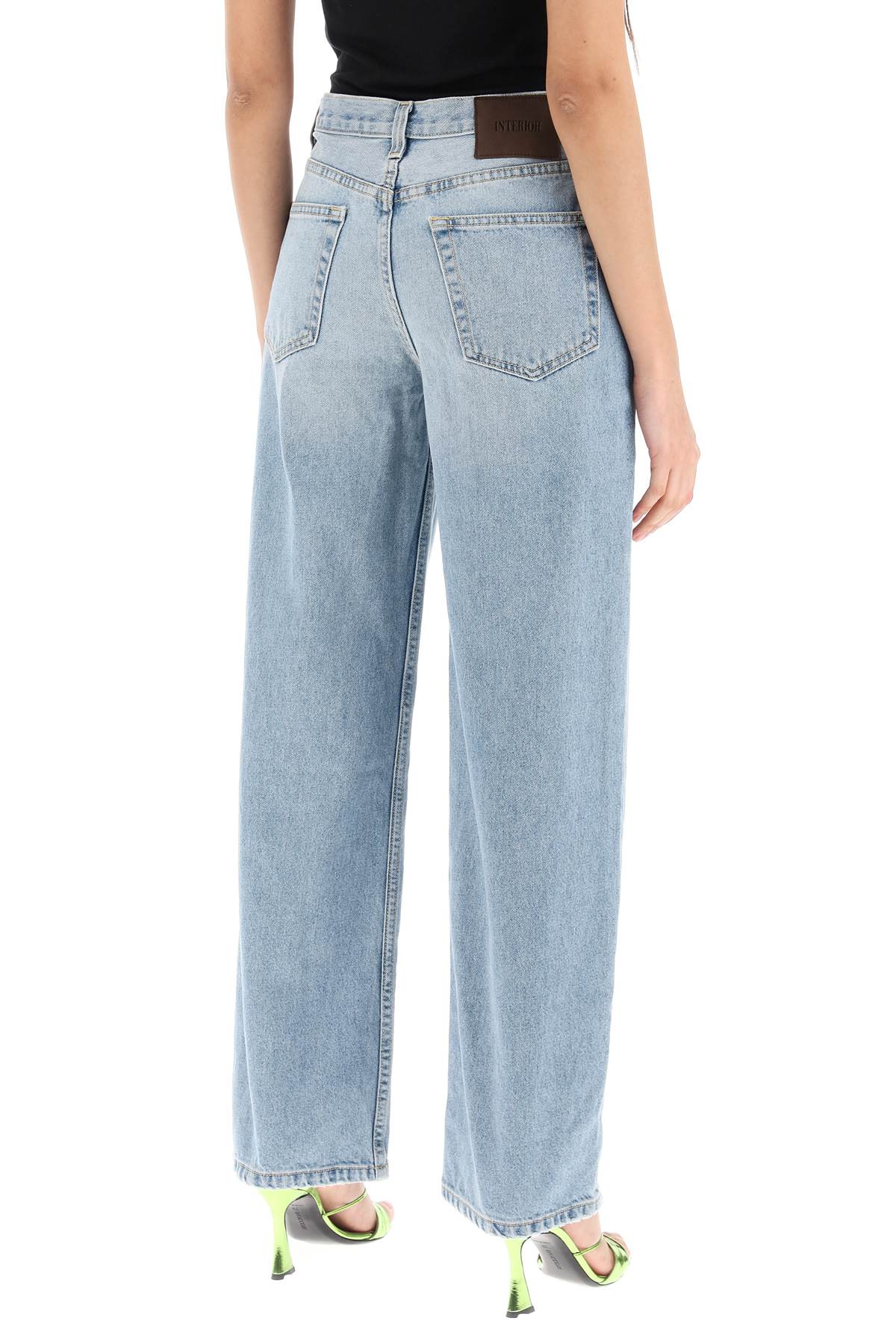 INTERIOR Interior remy wide leg jeans