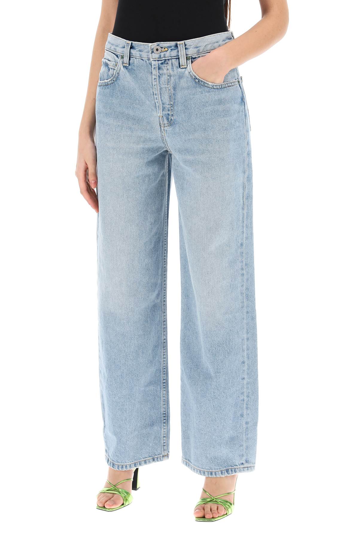 INTERIOR Interior remy wide leg jeans