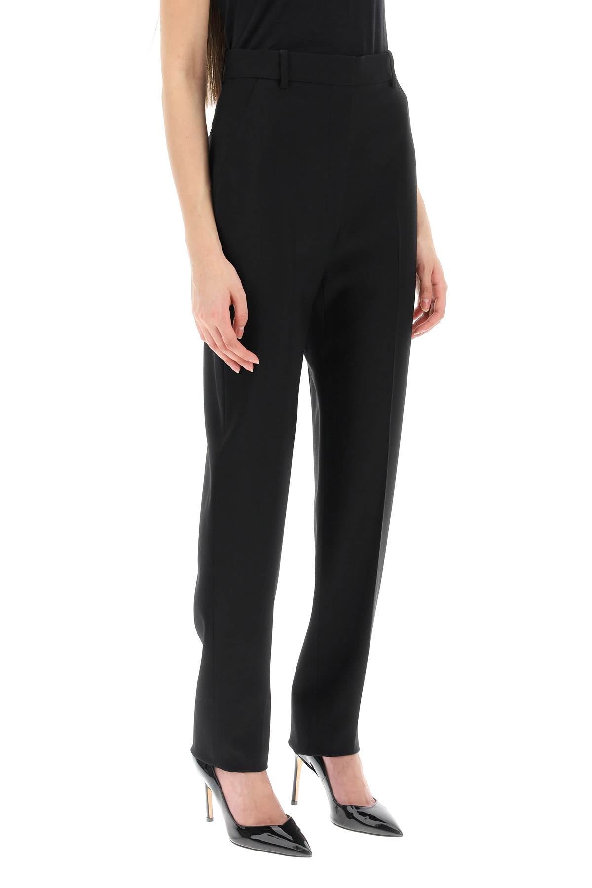 Alexander Mcqueen Alexander mcqueen high-waisted cigarette trousers