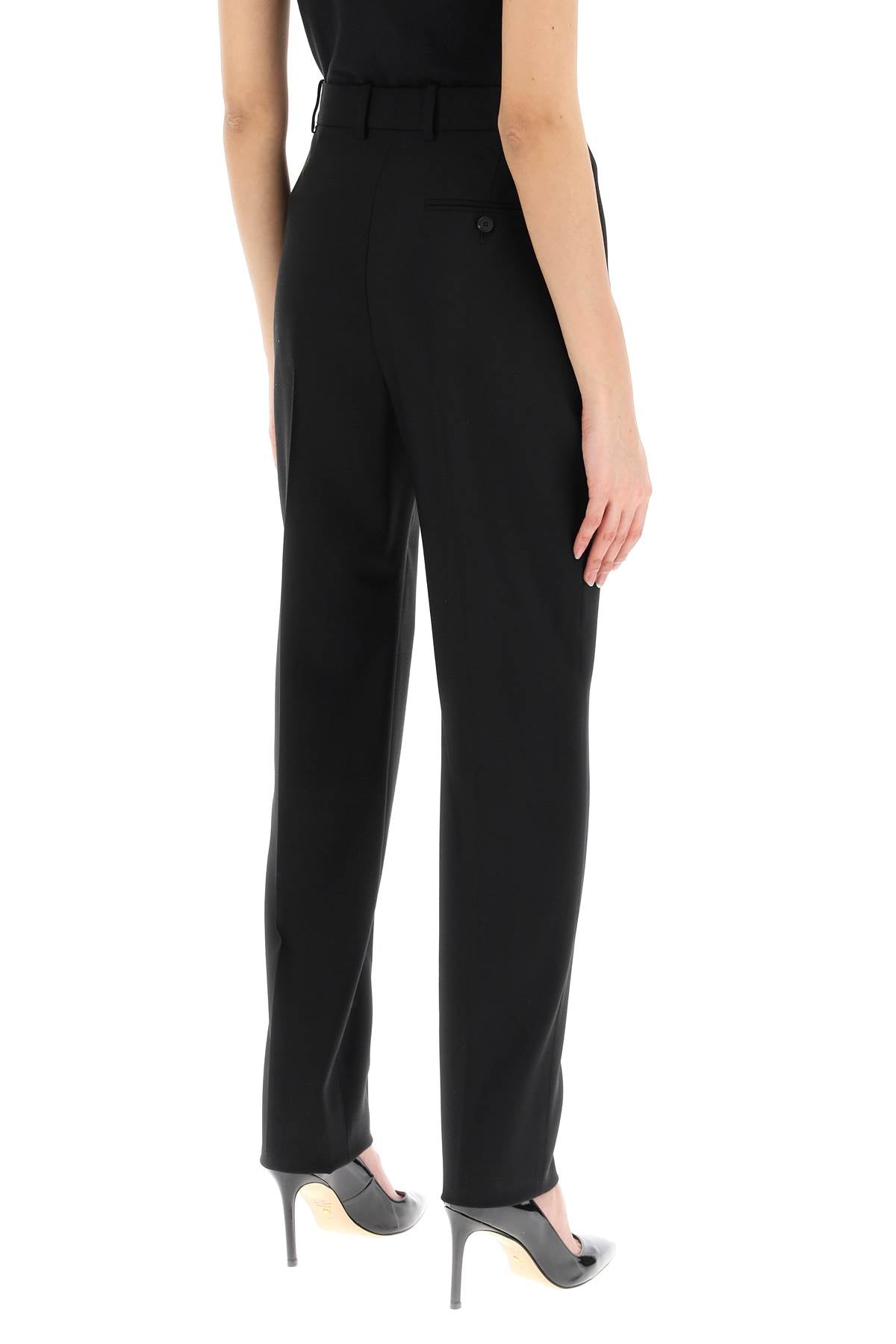 Alexander Mcqueen Alexander mcqueen high-waisted cigarette trousers