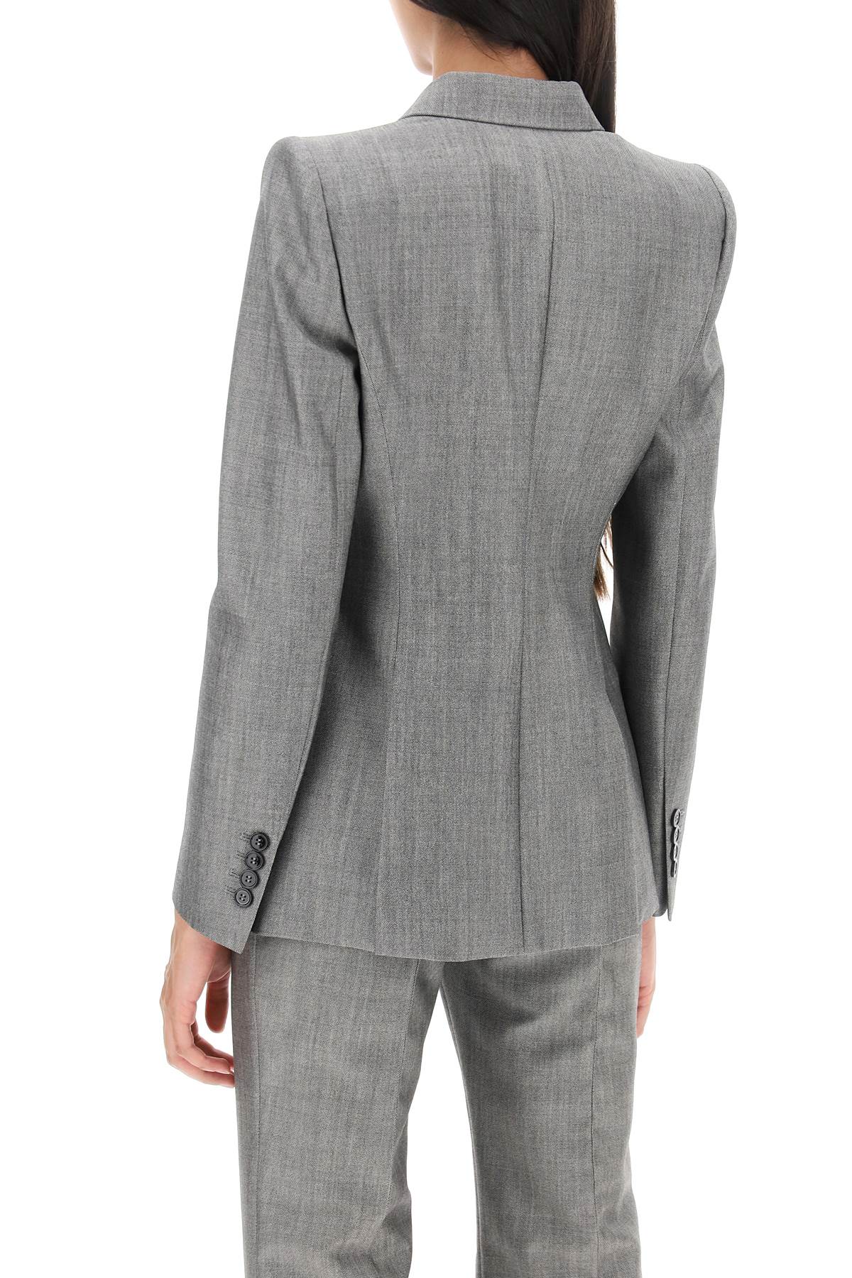 Alexander Mcqueen Alexander mcqueen drop hem salt and pepper jacket