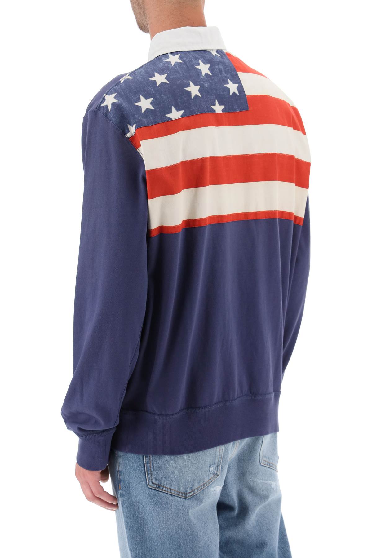 Polo Ralph Lauren Polo ralph lauren flag patch long sleeve rugby shirt