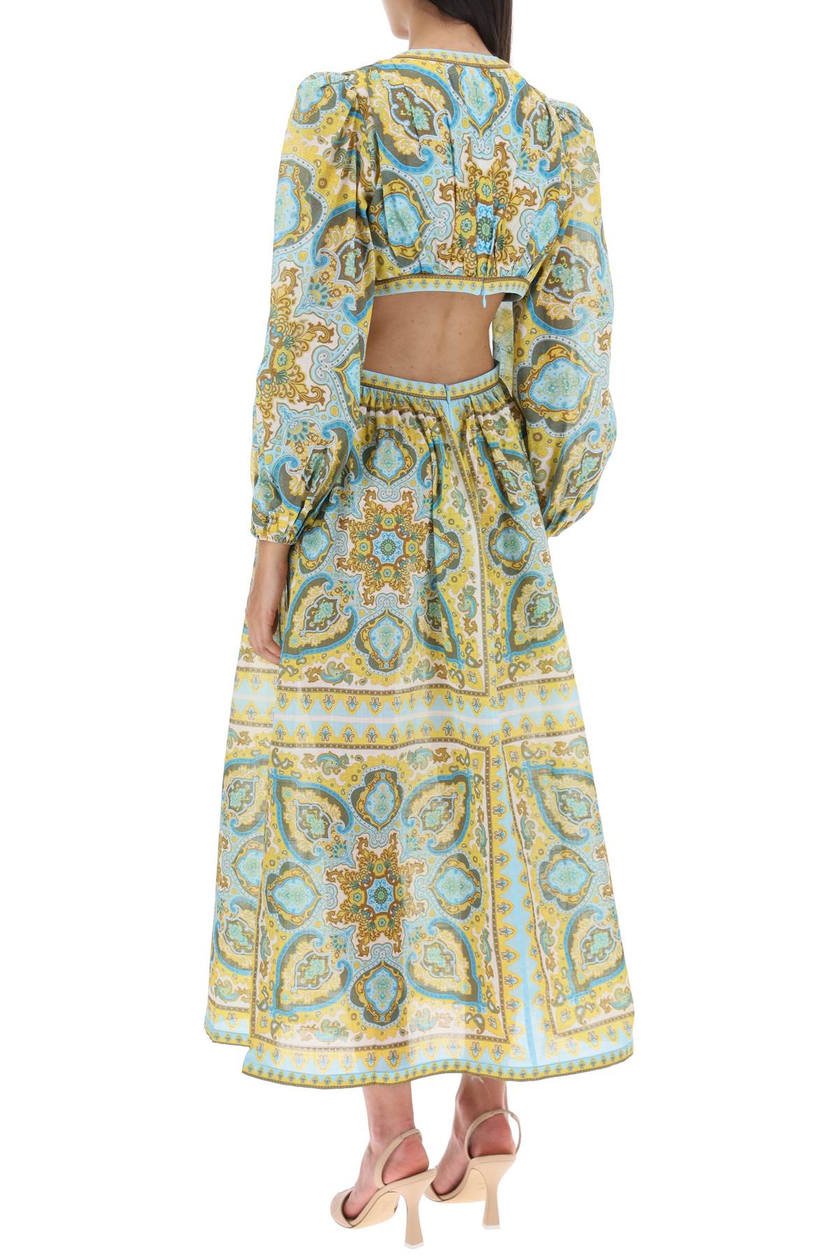 Zimmermann Zimmermann 'halcyon' midi dress in paisley cotton