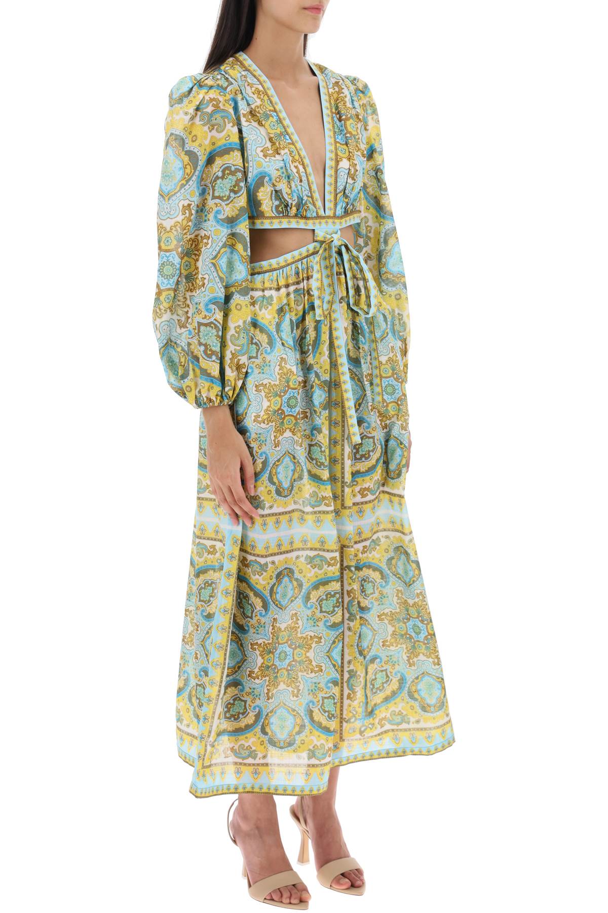 Zimmermann Zimmermann 'halcyon' midi dress in paisley cotton