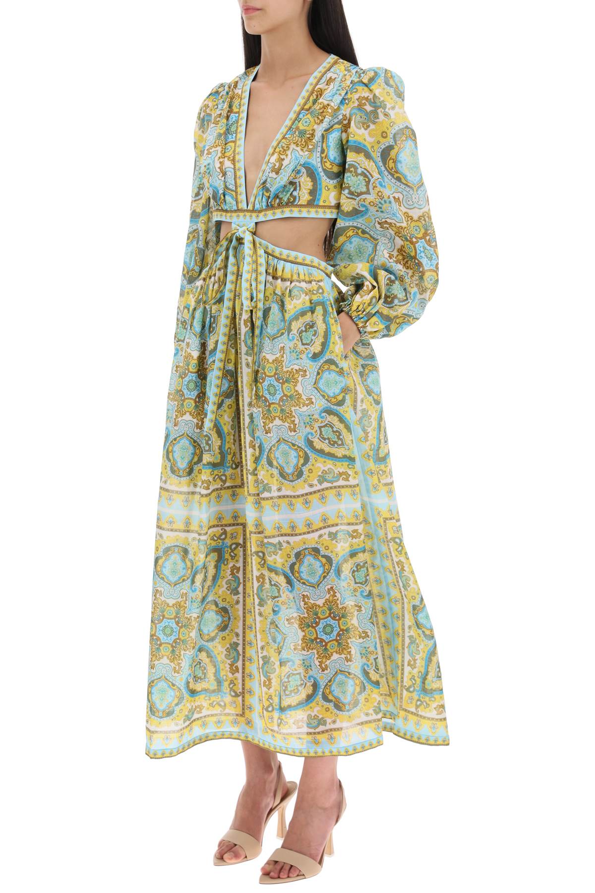 Zimmermann Zimmermann 'halcyon' midi dress in paisley cotton