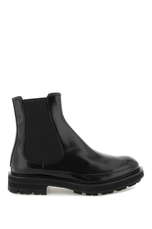 Alexander Mcqueen Alexander mcqueen leather chelsea boots