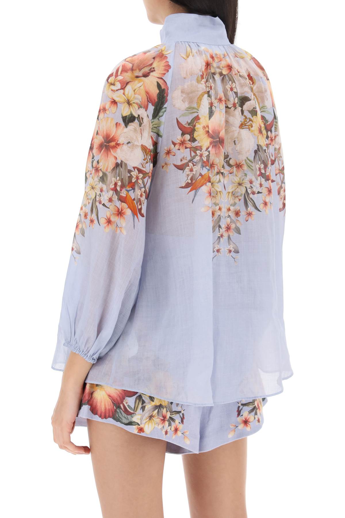 Zimmermann Zimmermann lexi billow shirt with floral motif