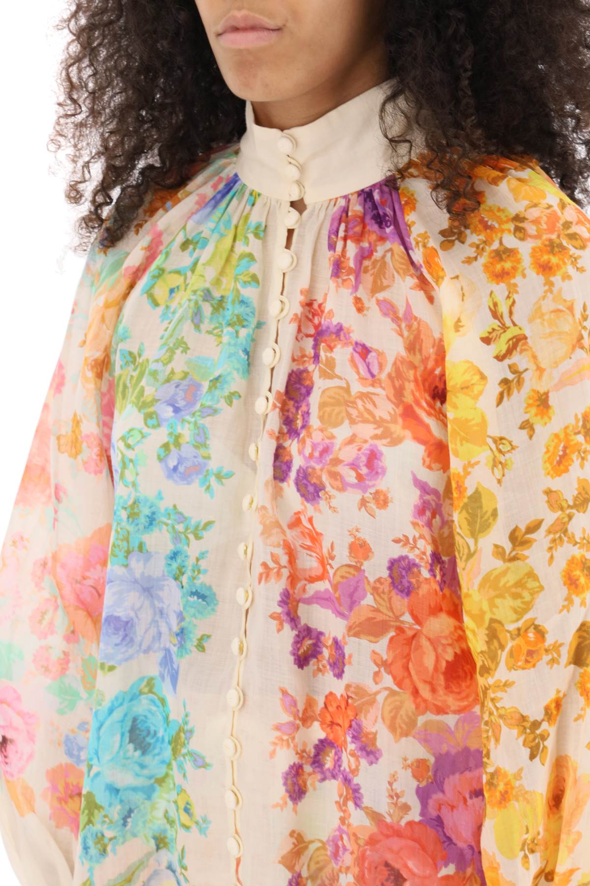 Zimmermann Zimmermann 'raie billow' blouse with floral pattern