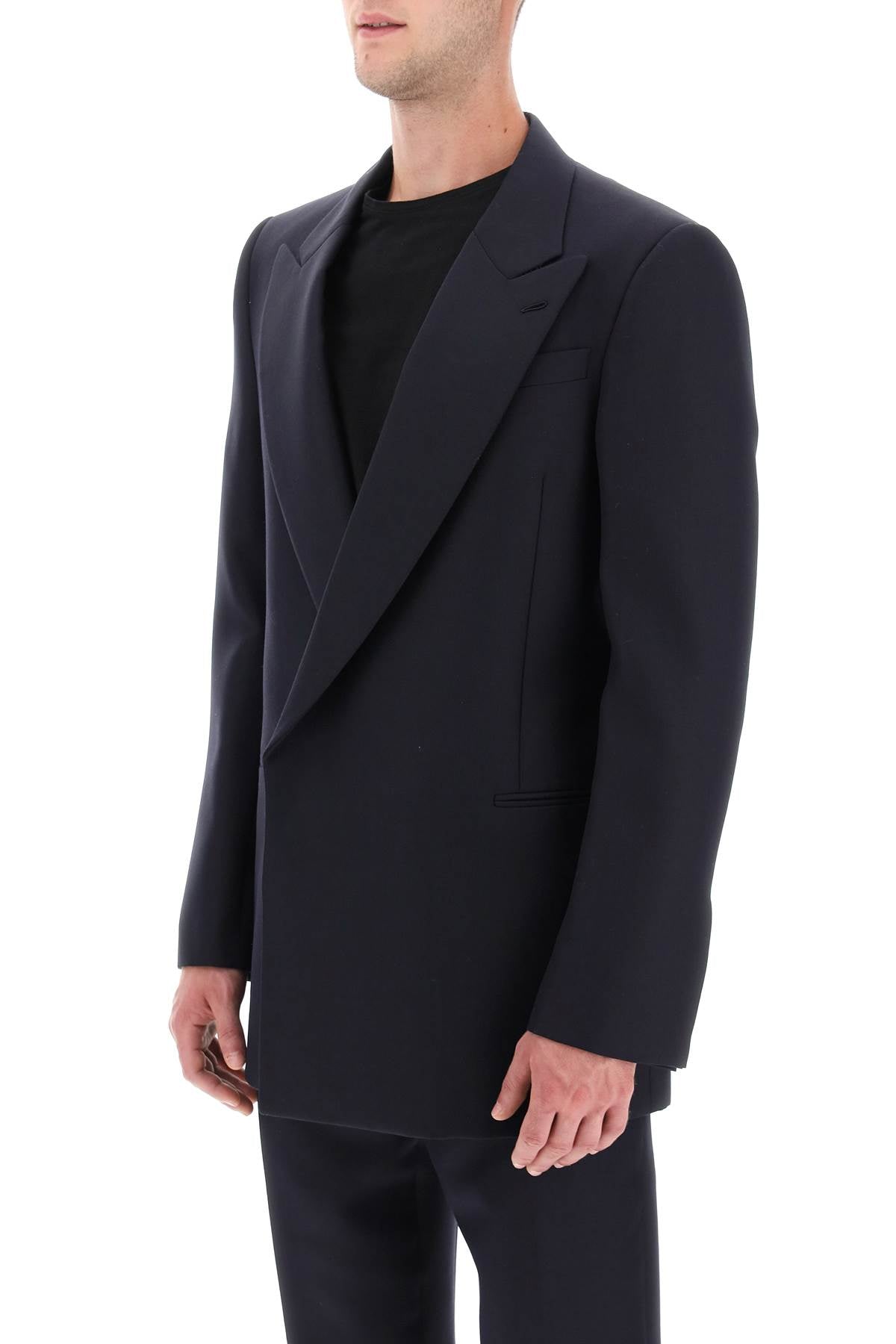 Alexander Mcqueen Alexander mcqueen wool and mohair double-breasted blazer