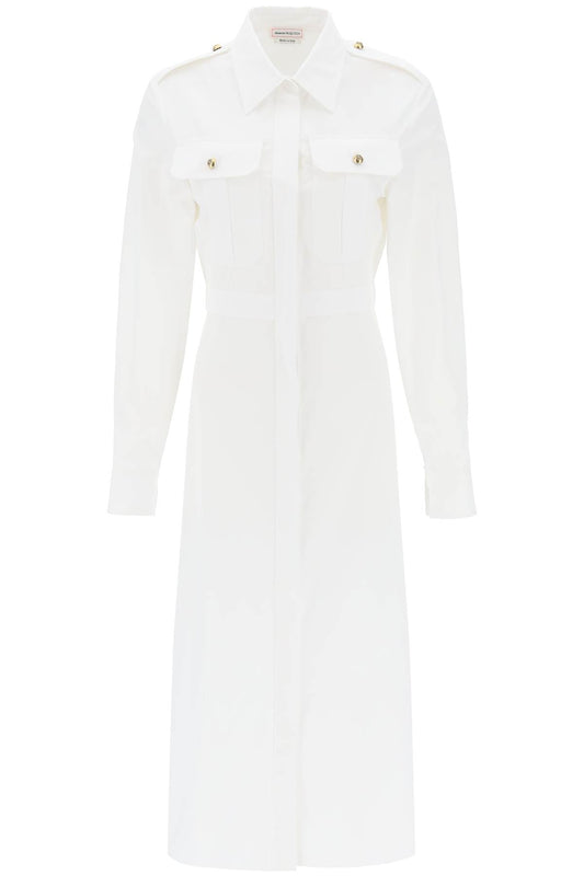 Alexander Mcqueen Alexander mcqueen shirt dress in poplin