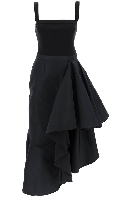 Alexander Mcqueen Alexander mcqueen asymmetric dress with maxi flounce