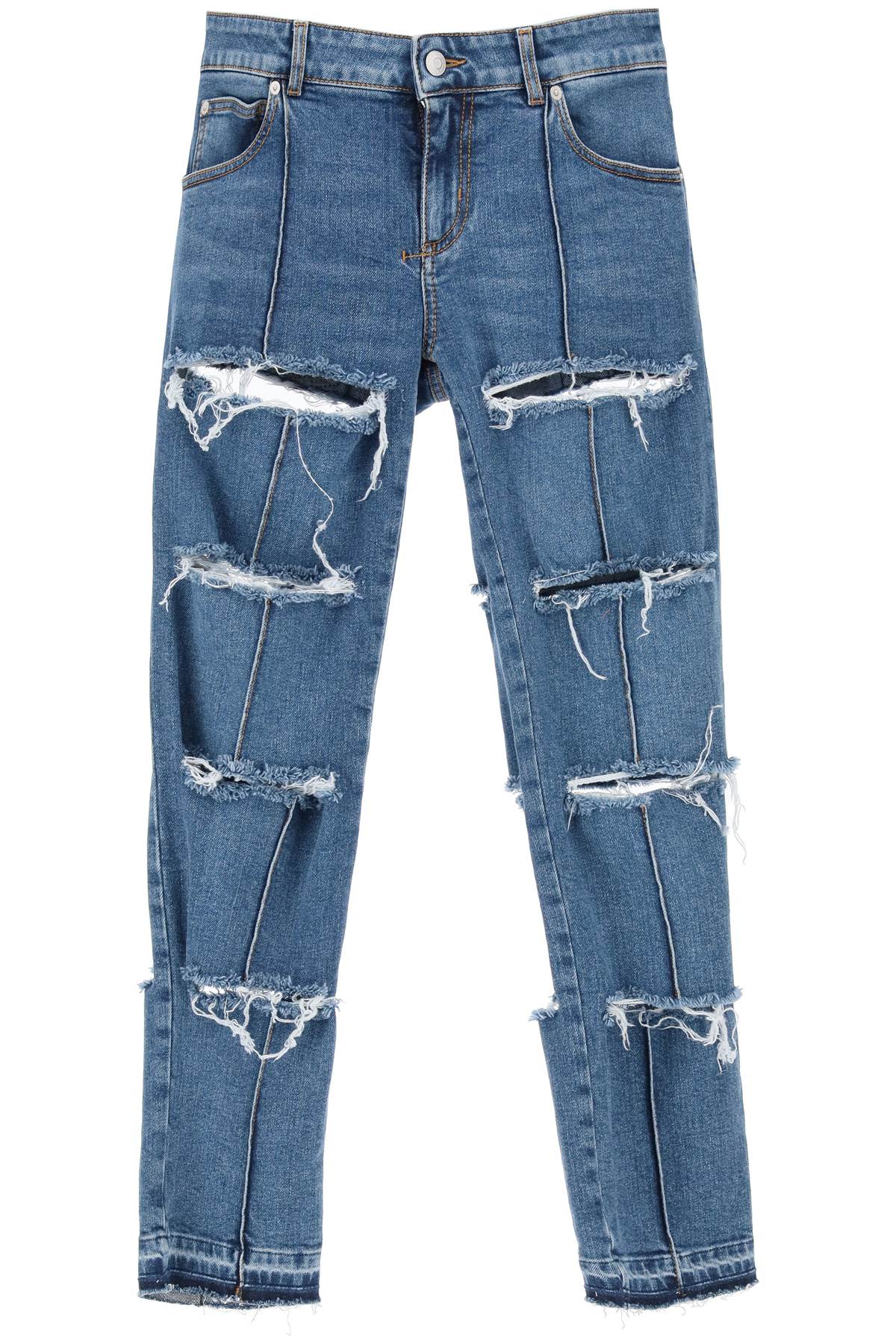 Alexander Mcqueen Alexander mcqueen slim fit slashed jeans