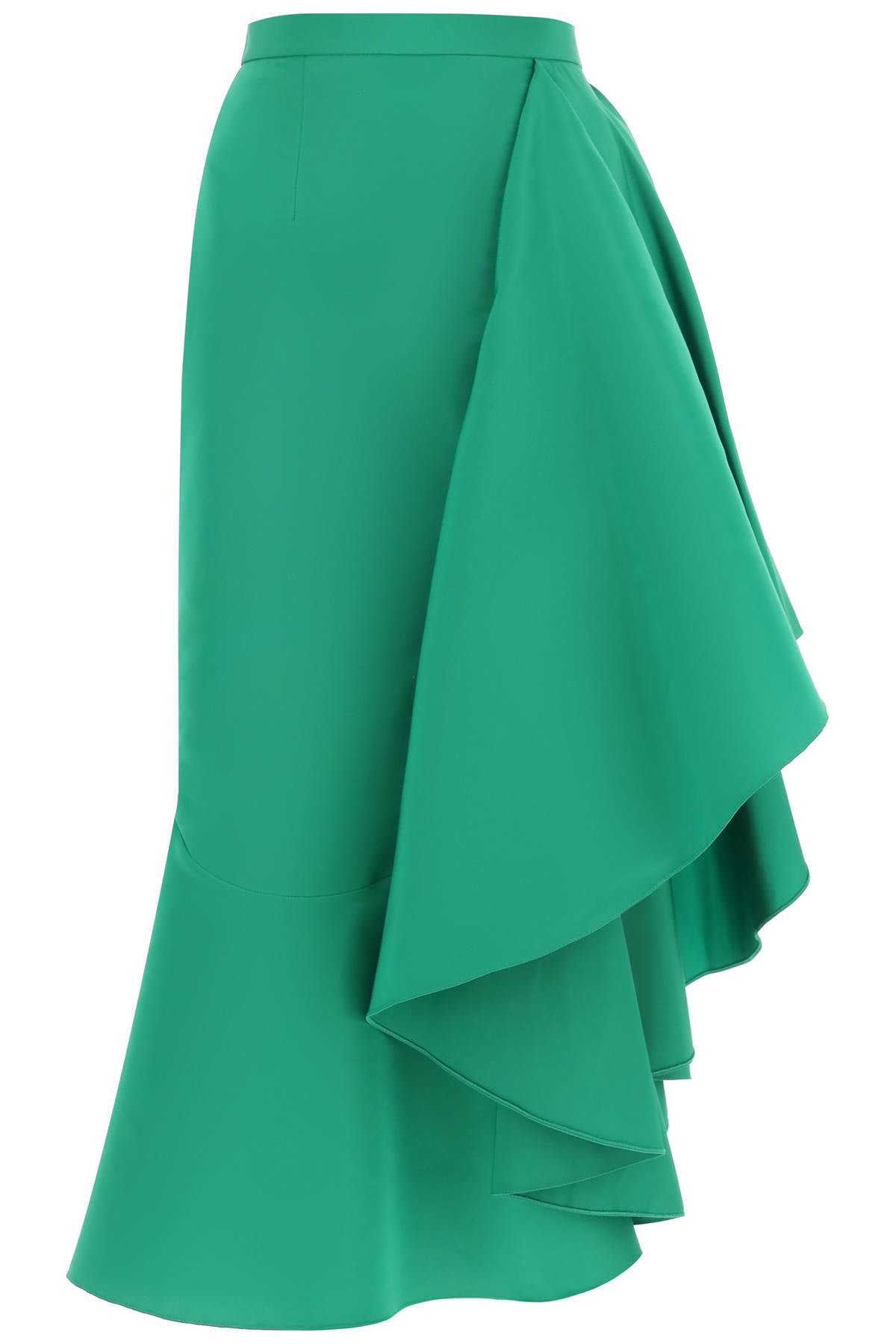 Alexander Mcqueen Alexander mcqueen asymmetric skirt with maxi flounce