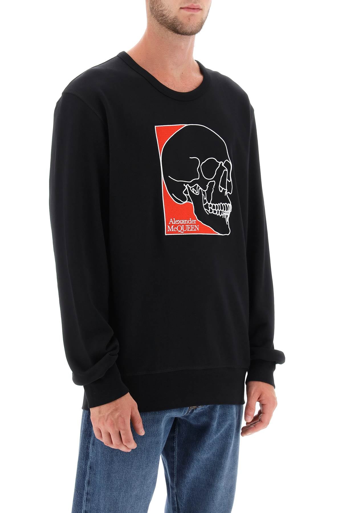 Alexander Mcqueen Alexander mcqueen crew-neck sweatshirt with skull embroidery