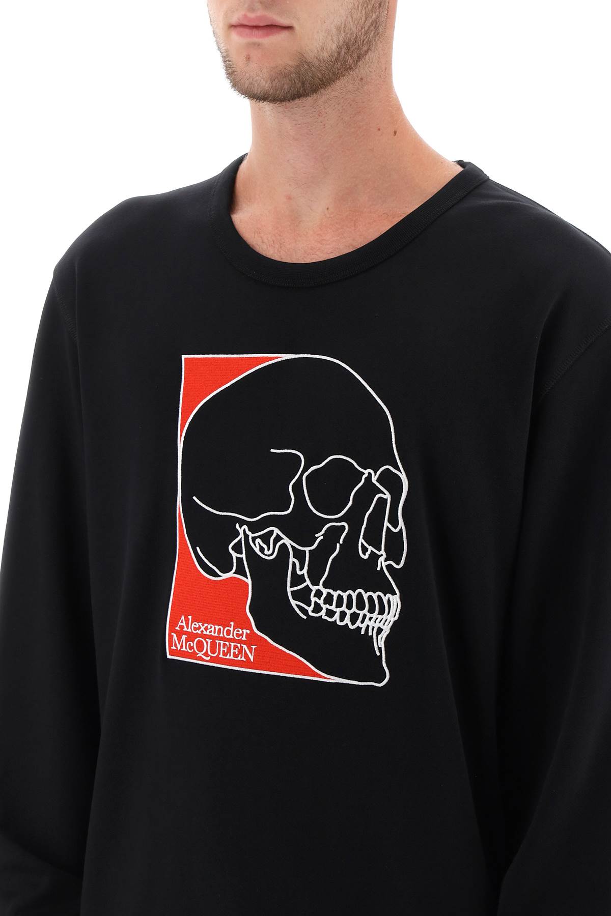 Alexander Mcqueen Alexander mcqueen crew-neck sweatshirt with skull embroidery