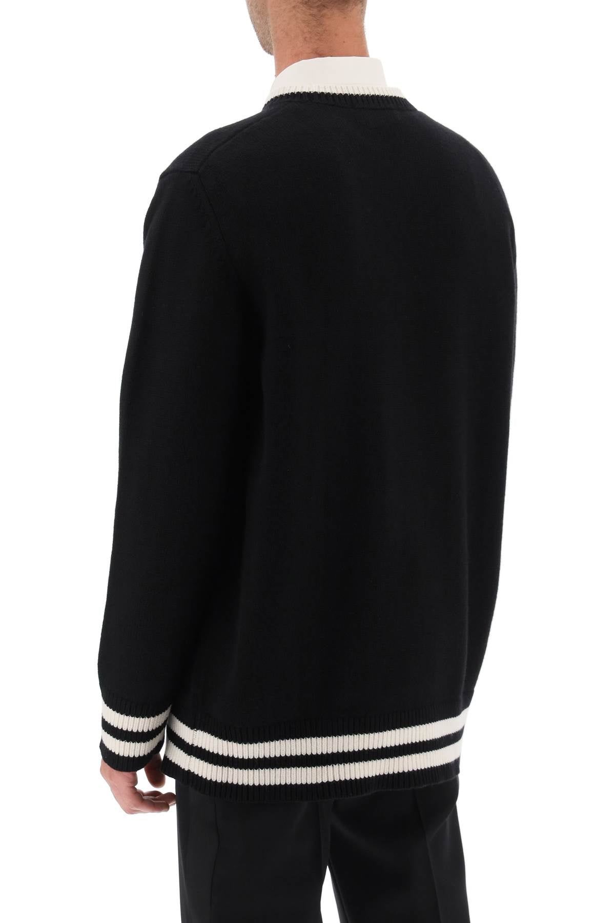 Alexander Mcqueen Alexander mcqueen varsity sweater with skull motif