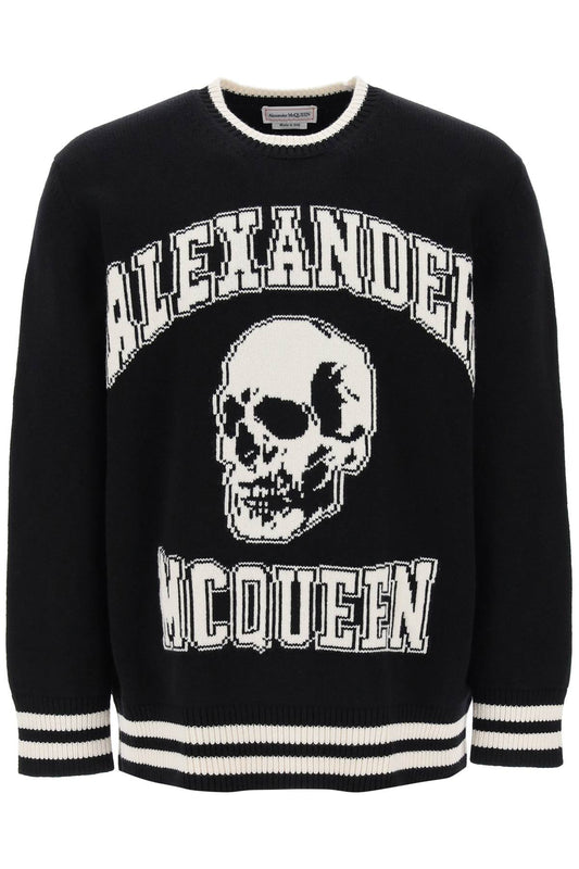 Alexander Mcqueen Alexander mcqueen varsity sweater with skull motif