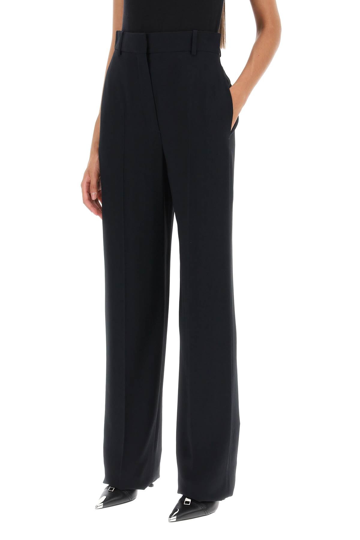 Alexander Mcqueen Alexander mcqueen fluid crepe trousers