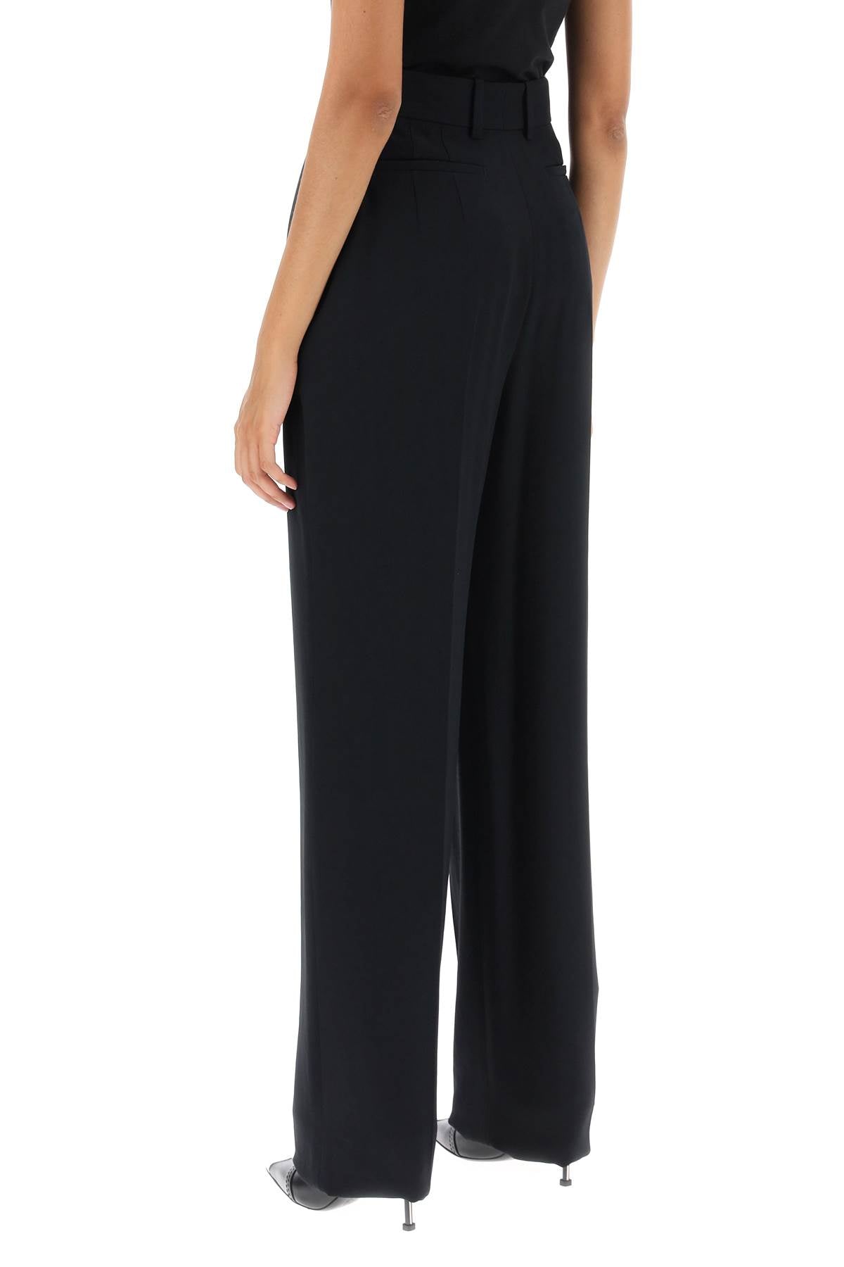 Alexander Mcqueen Alexander mcqueen fluid crepe trousers