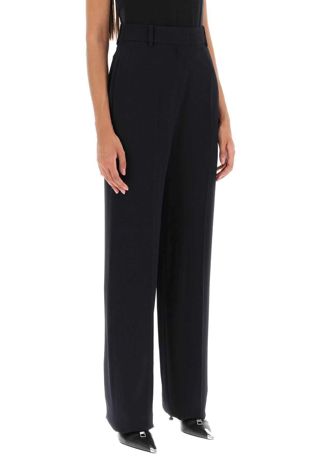 Alexander Mcqueen Alexander mcqueen fluid crepe trousers