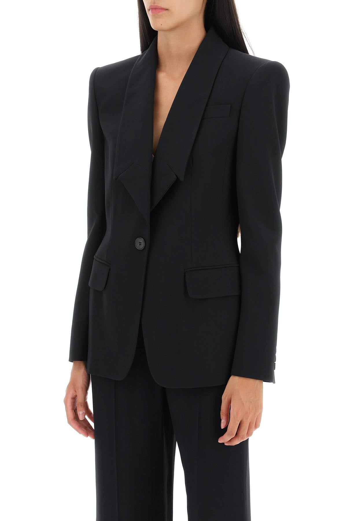 Alexander Mcqueen Alexander mcqueen upside-down lapel jacket