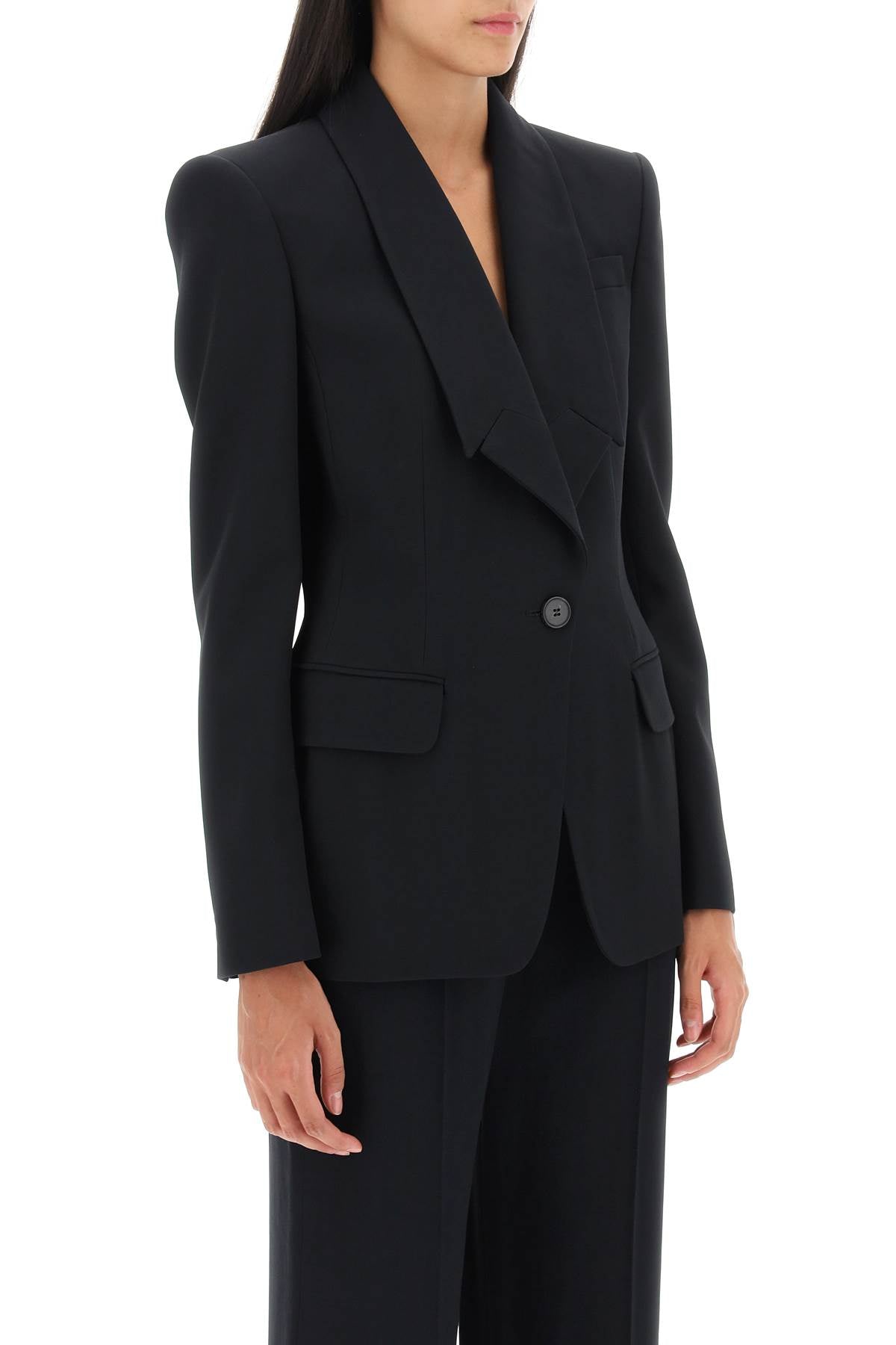 Alexander Mcqueen Alexander mcqueen upside-down lapel jacket