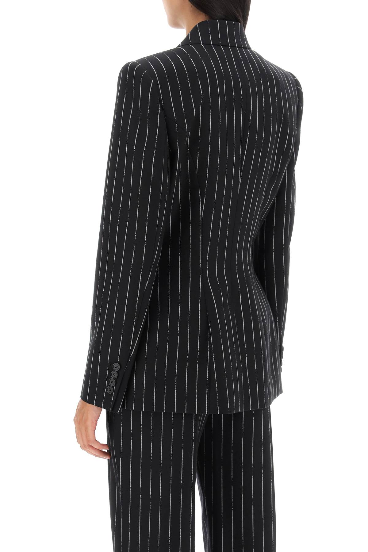 Alexander Mcqueen Alexander mcqueen broken pinstripe jacket