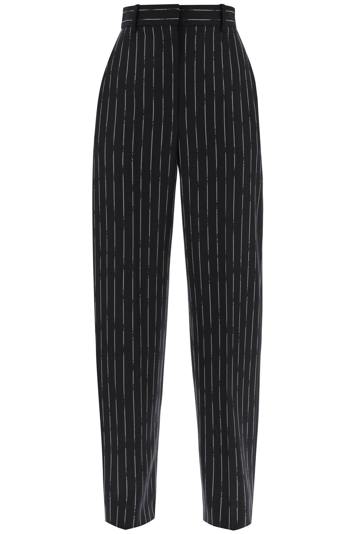 Alexander Mcqueen Alexander mcqueen broken pinstripe trousers