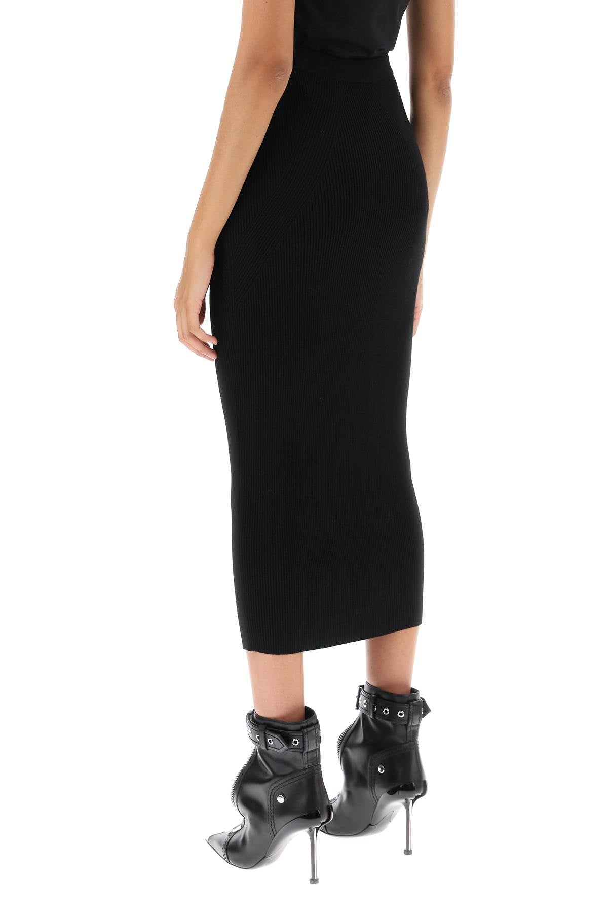 Alexander Mcqueen Alexander mcqueen ribbed-knit pencil skirt